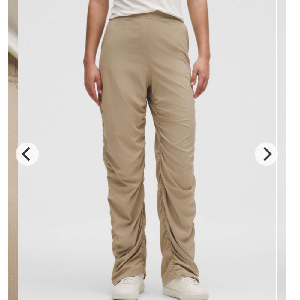 Lululemon Dance Studio Slim-Fit HR Flared Pant Sheer Oak Athleisure  Tan S NWT